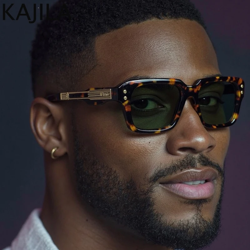 

Retro Polarized Square Punk Sunglasses Men 2025 Luxury Brand Designer Classic Driving Shield Sun Glasses for Male Shades UV400