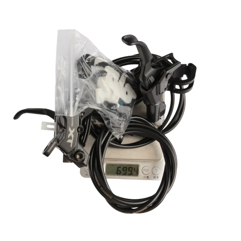 Shimano DEORE XT M8200 Bremse hydraulische Scheibenbremse 2-Kolben M8220 4 Kolben MTB mit J05A ICE-TECH Harzpolster Fahrradteile – Detail 30