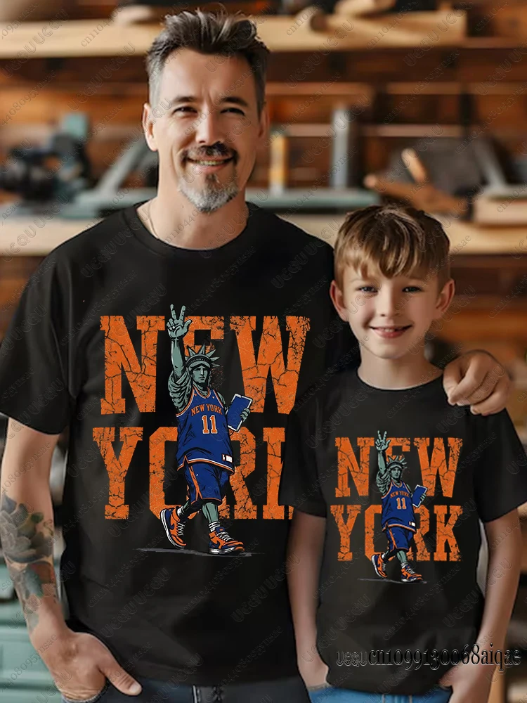 Jalen Brunson 2026 New York Knicks Champion Basketball Tshirt For Adult/Kids Breathbale Sports Tshirt Boys Girls Basketball Tees