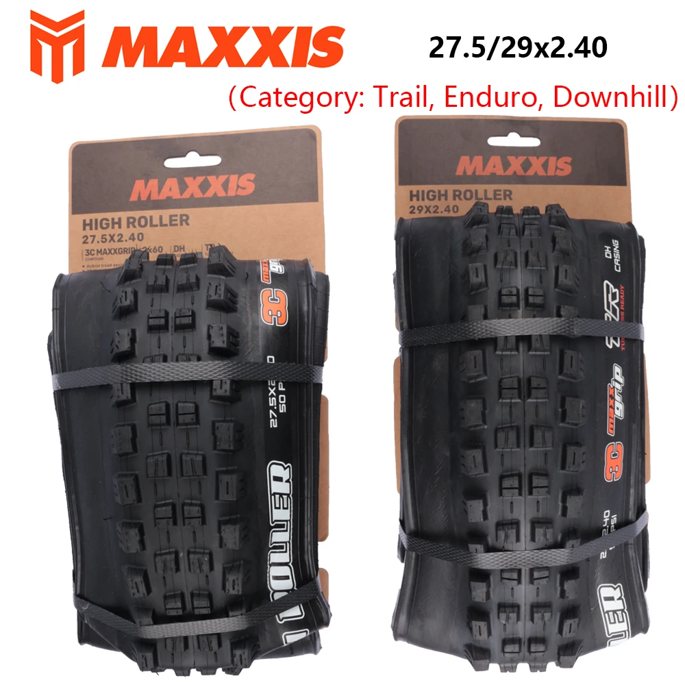 

MAXXIS HIGH ROLLER Ⅲ Bicycle Tire Anti Puncture Folding Tubeless DH Bicycle Tire 27.5x2.4 29x2.4 Mountain Downhill Bicycle Tire