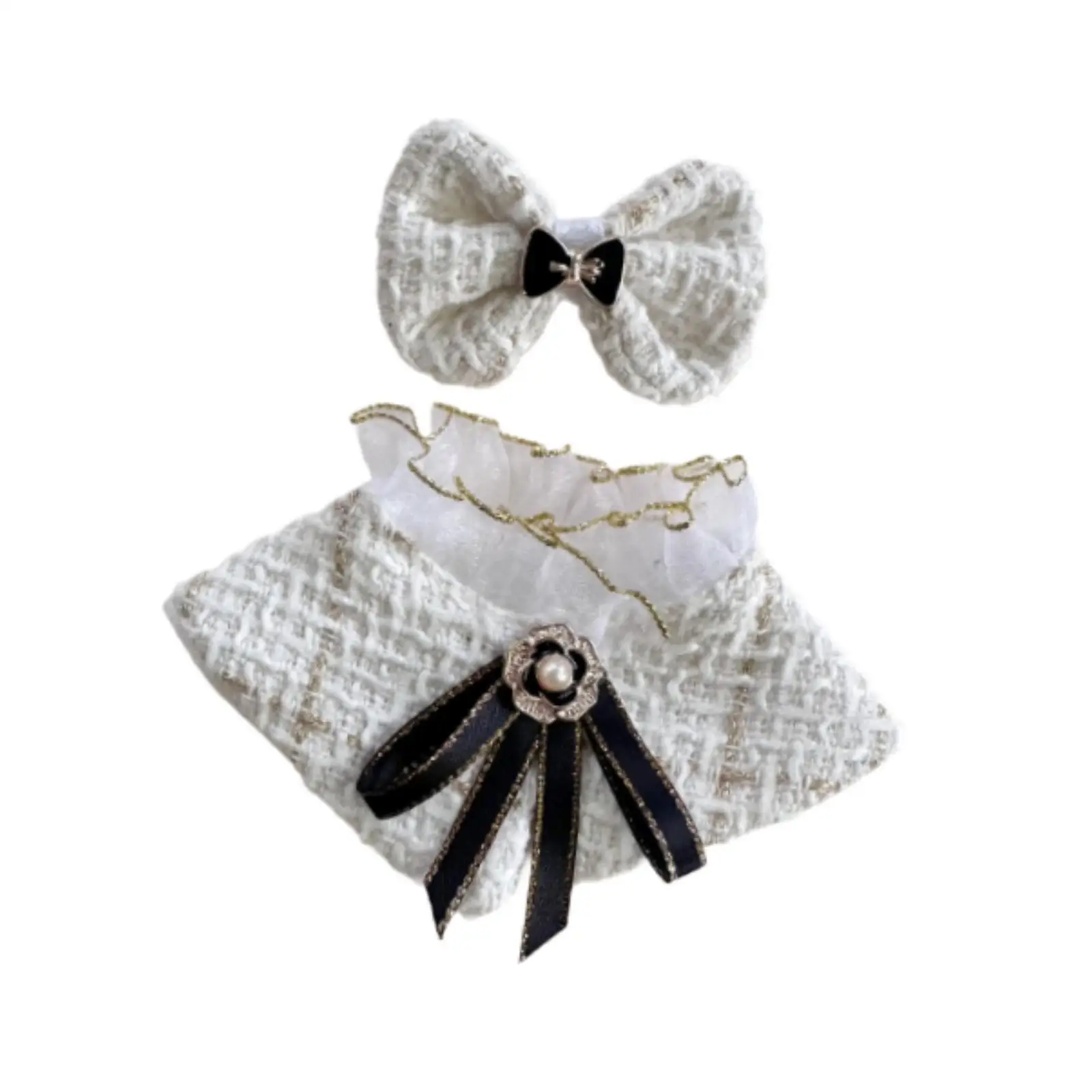 Doll Clothes Set ,Stuffed Doll Clothes Collectible Doll Toy Soft Dress up Doll Clothing ,for 15 cm/ 17 cm Plush Doll