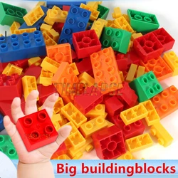 500g DIY MOC Color Random Assembly Big Building Blocks Bulk Basic Parts Classic Model Bricks Creative Sets Educational Baby Toys