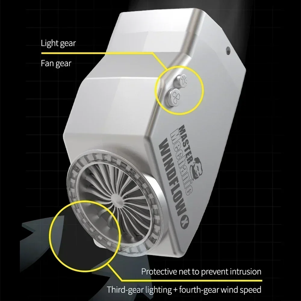 MECHANIC WindFlow X Exhaust Fan with Light Powerful Smoke Exhaust Tool Suitable for Microscopes Welding and Repair of Phone PCB