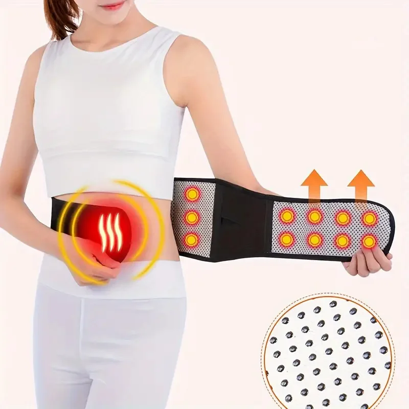 Lower Back Support Brace With Self Heating Adjustable Waist Belt For Lumbar Pain Relief Men Women Health Care Massager