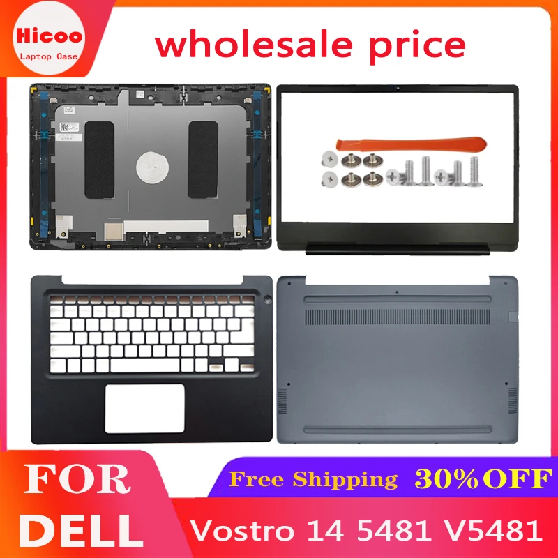 New Original For Dell Vostro 14 5481 V5481 Laptop LCD Back Cover Front Bezel Palmrest Bottom Case 02DYXK 04Y3M8 0PTXV1 0YHFFH