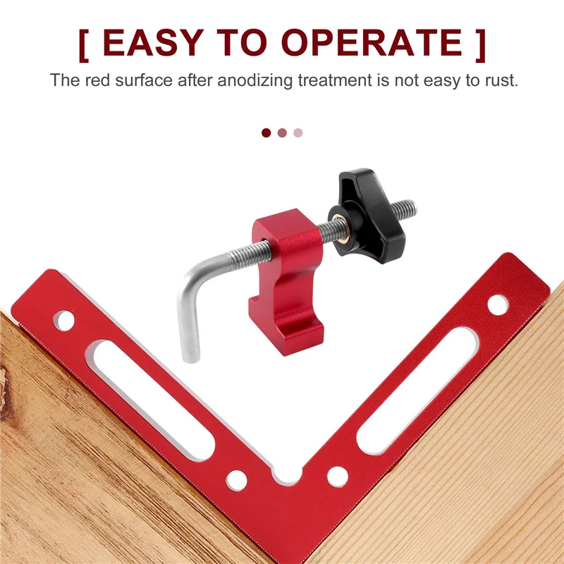 

A20F-2Pcs L-Shaped Auxiliary Fixture Splicing Plate Positioning Plate Fixing Clip Carpenter's Ruler Fixture Woodworking Tools