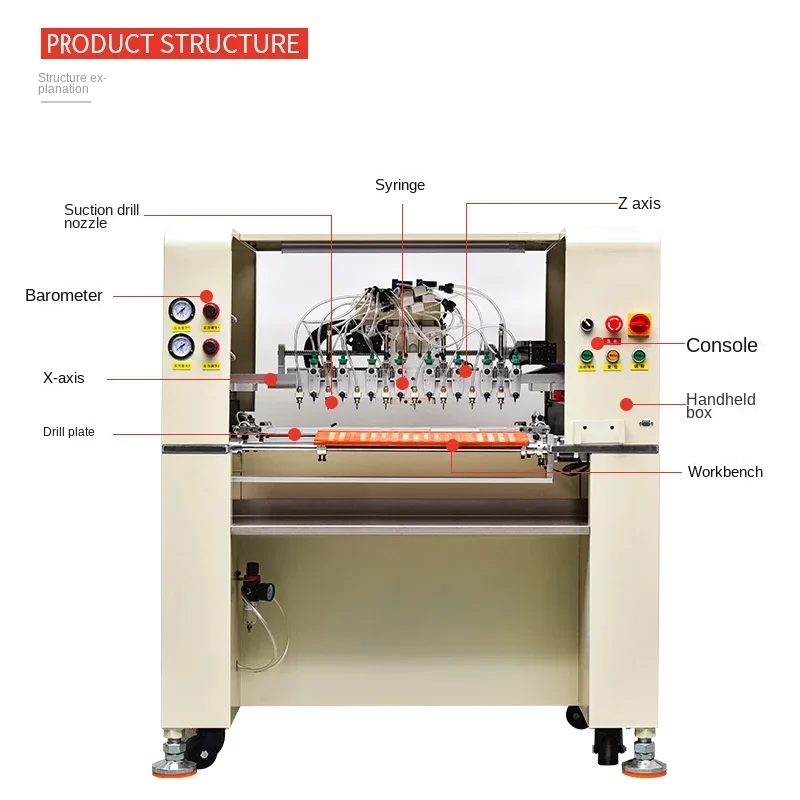 Automatic Rig Hardware Four-Axis Rotating Dispensing Drilling Machine Equipment