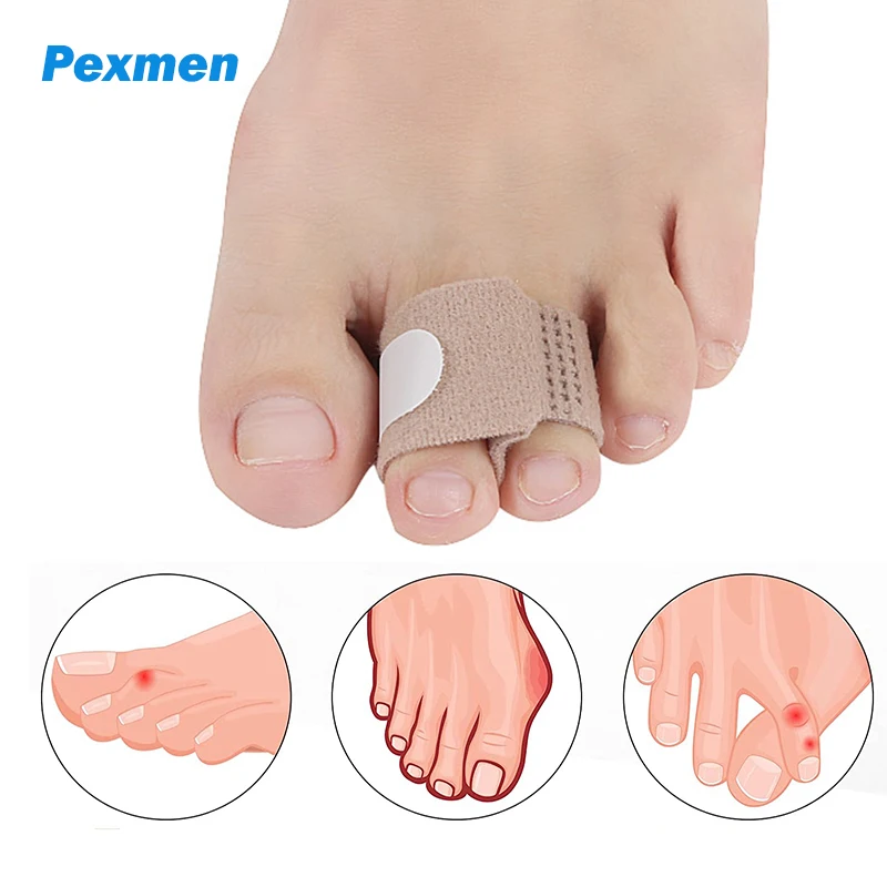 

Pexmen 1/3pcs Hammer Toe Straightener Splints Toe Wraps Cushioned Bandages for Correcting Crooked & Overlapping Toes Protector