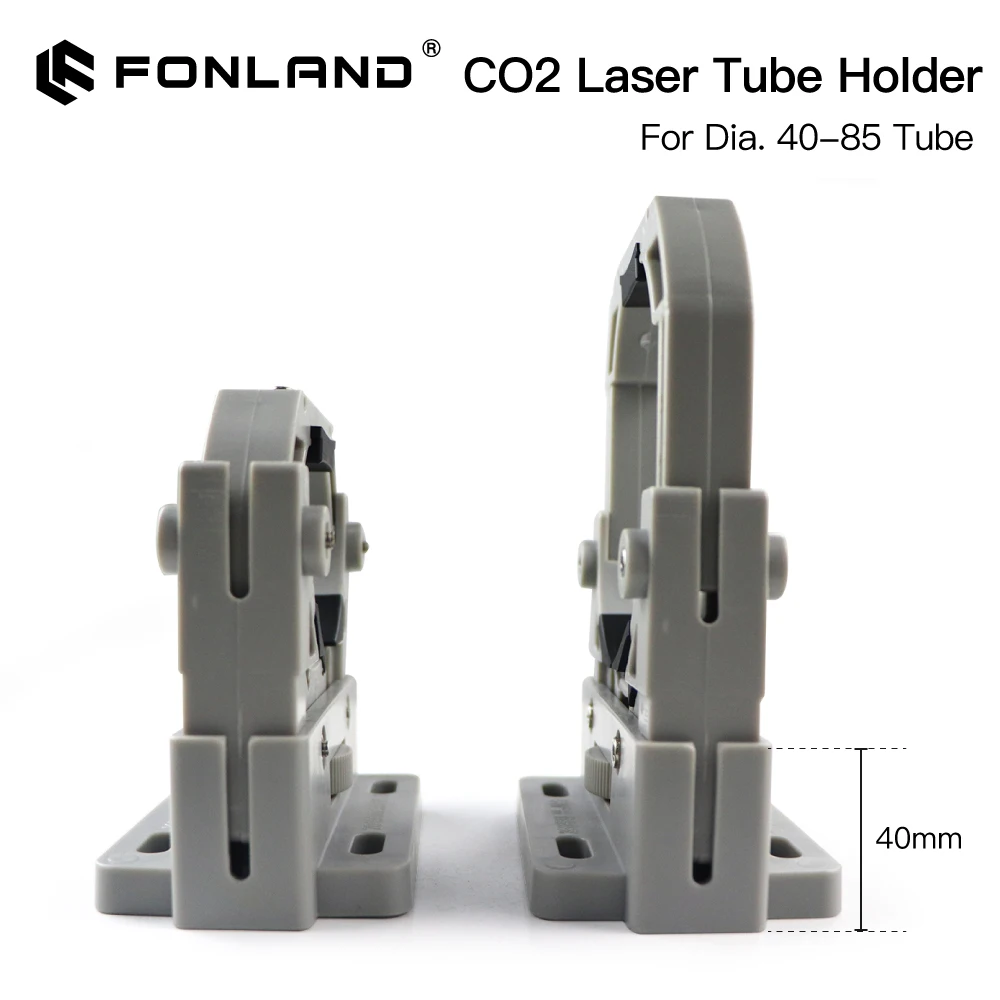 Fonland Laser Tube Support 40-80mm Mount Base Flexible Lamp Holder Adjustable Plastic Bracket For CO2 Laser Machine Spare Parts
