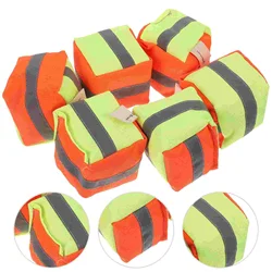 6 Pcs Reflective Small Sandbag Pupils Child Toy Rice Husk Canvas Throwing Game Bean Tossing Bags