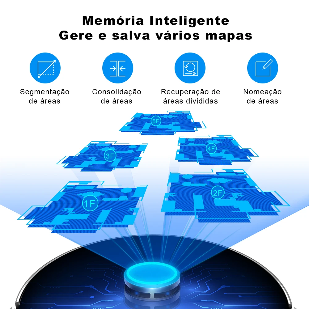 Liectroux-Robot aspirador XR500, aspiradora automática e inteligente, aspira y pasa la ropa de voz en portugués, navegación láser, Alexa