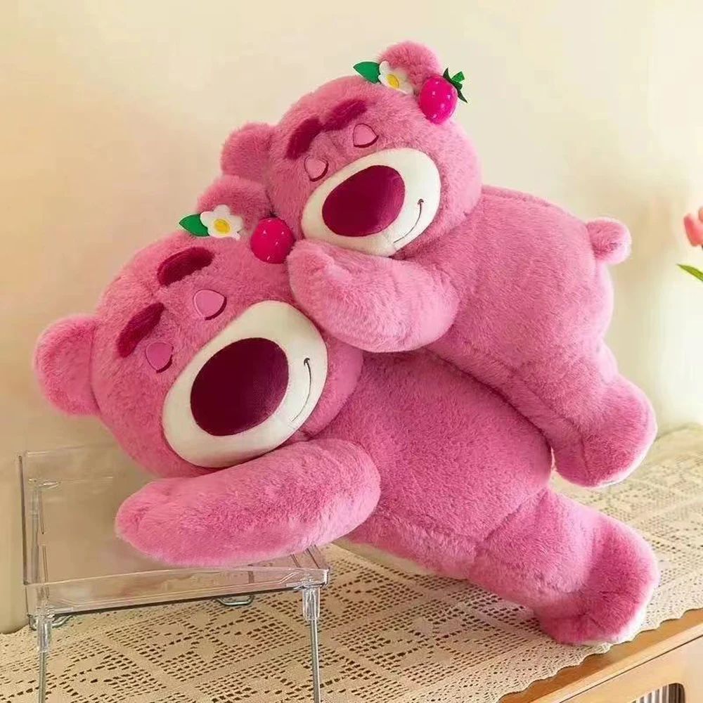 Disney Toy Story Lotso Niedlicher Bär Erdbeere Sofa Plüschkissen Stofftiere Kinder Mädchen Freunde Festivals Geburtstagsgeschenk
