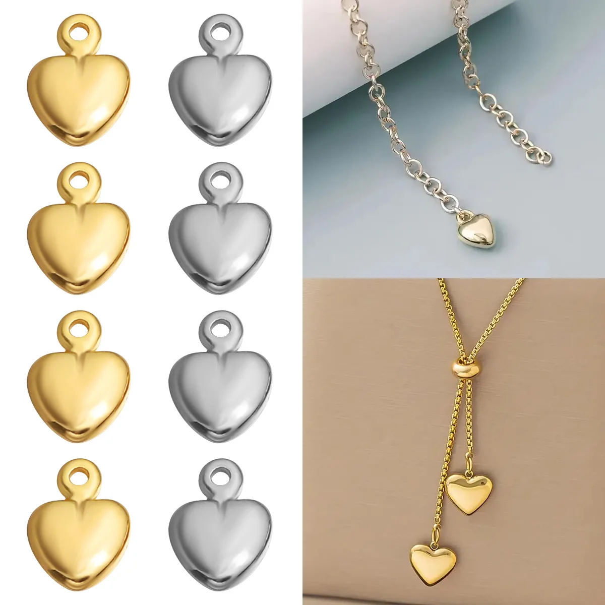 

2pcs copper Water Drop Dangle End Beads Extender Chain Tail Terminator for DIY Charms Pendants Jewelry Necklace Making