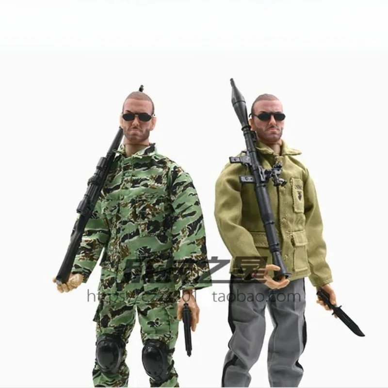 1/6 4D Nostalgic Gun Model 18 Type Easy Assembled AK47 RPG Rocket Launcher M16A1 G43 SVT-40 98K for Action Figure  Accessories view 6