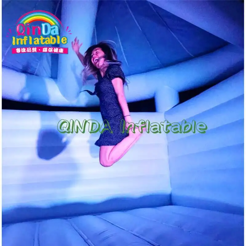 Buque inflable popular barato/castillo hinchable inflable/casa de rebote de boda blanca