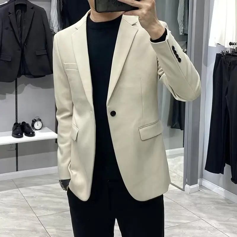 Dress Business Men\'s Suit Jackets Plus Big Size Oversize Coat Black Vintage Summer Classic Fashion 2024 Male Blazer New in Suits