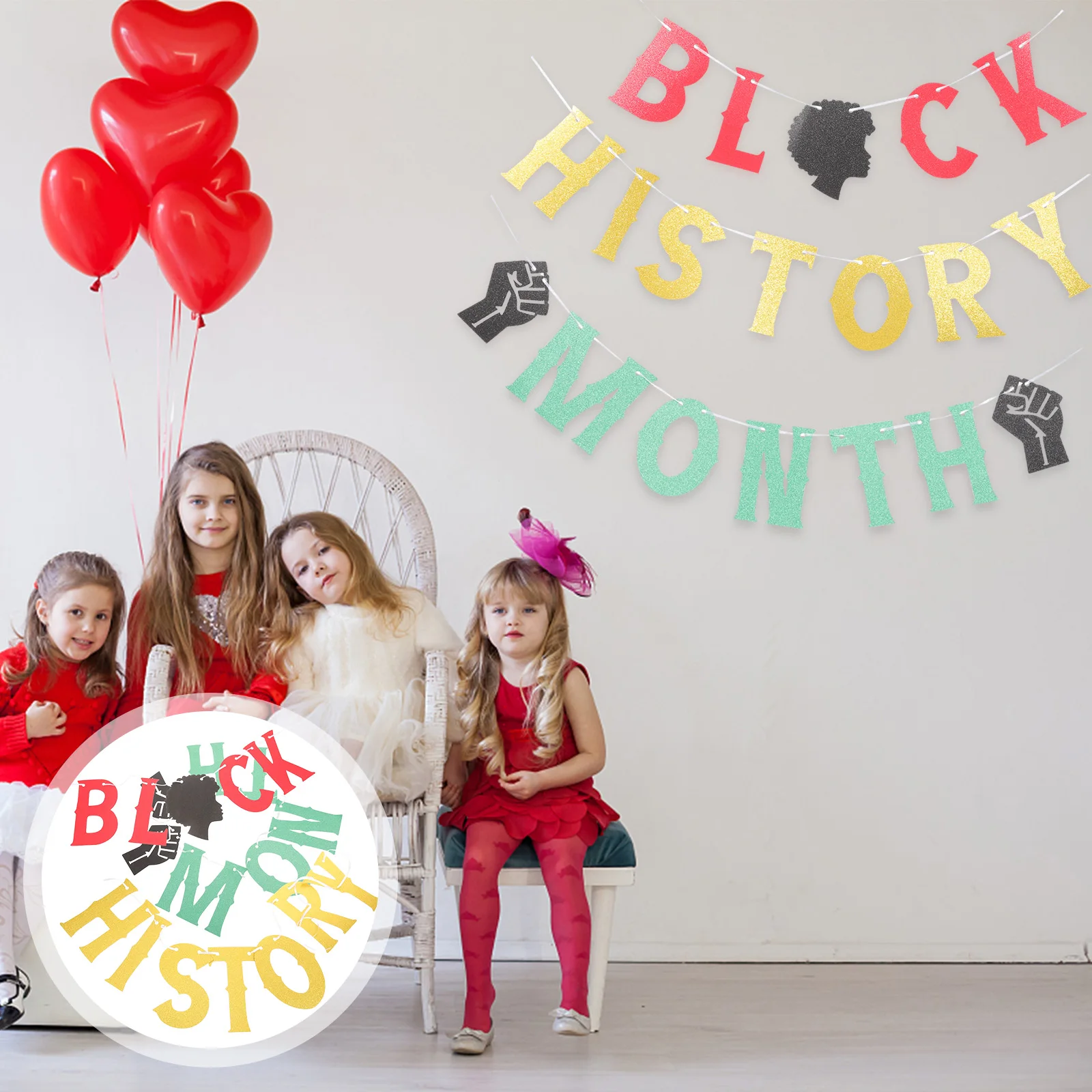 

Month Banner Party Decoration Beautiful Colors Indoor Outdoor Celebrations Style Pull Flag