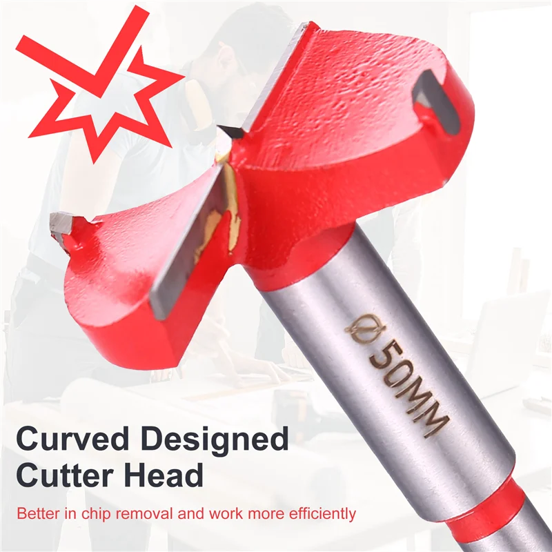 A70P 50Mm Wood Boring Set Woodworking Forstner Bit