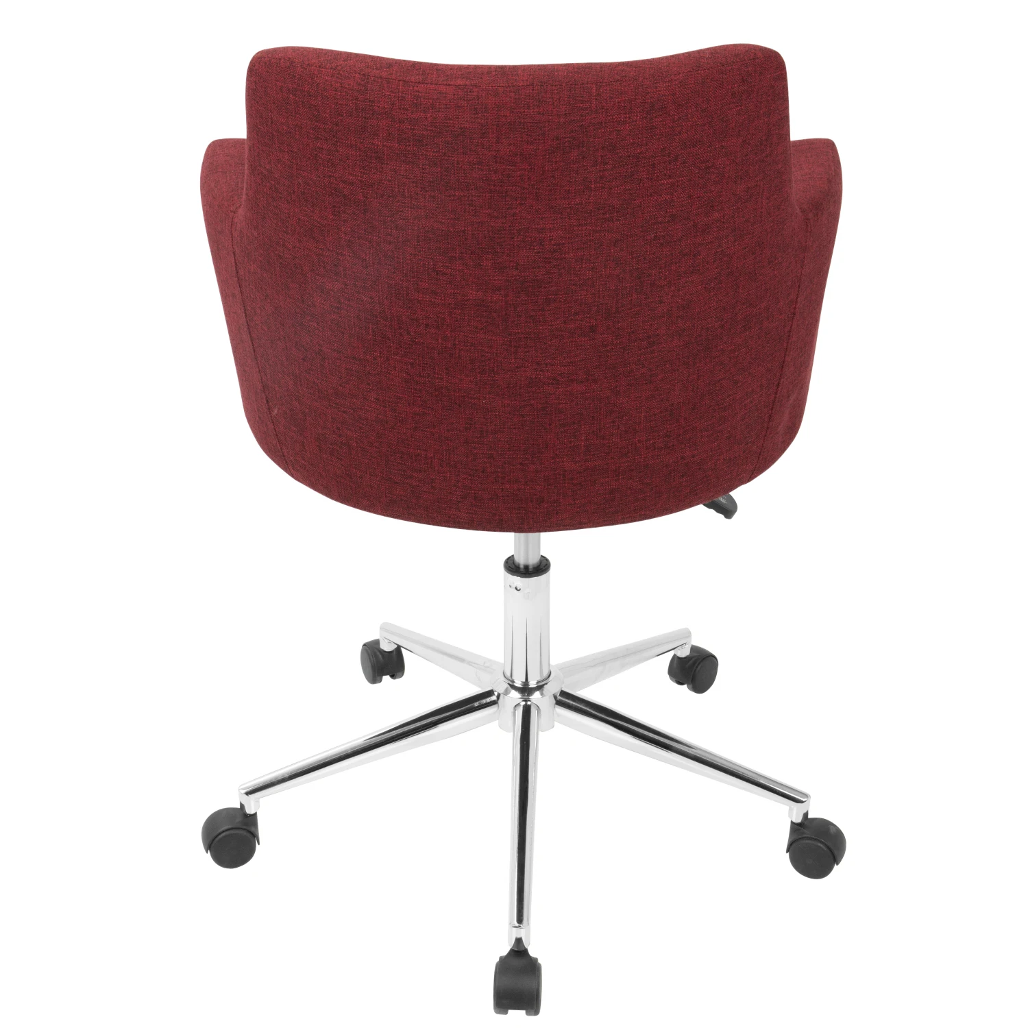 Zeitgemäßer roter verstellbarer Bürostuhl mit modernem Design und ergonomischer Unterstützung von Lumi source