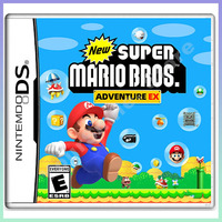 2023 New Game Cartridge Video Game Console Card  Super Mario Bros Adventure EX English Version with Box for NDS