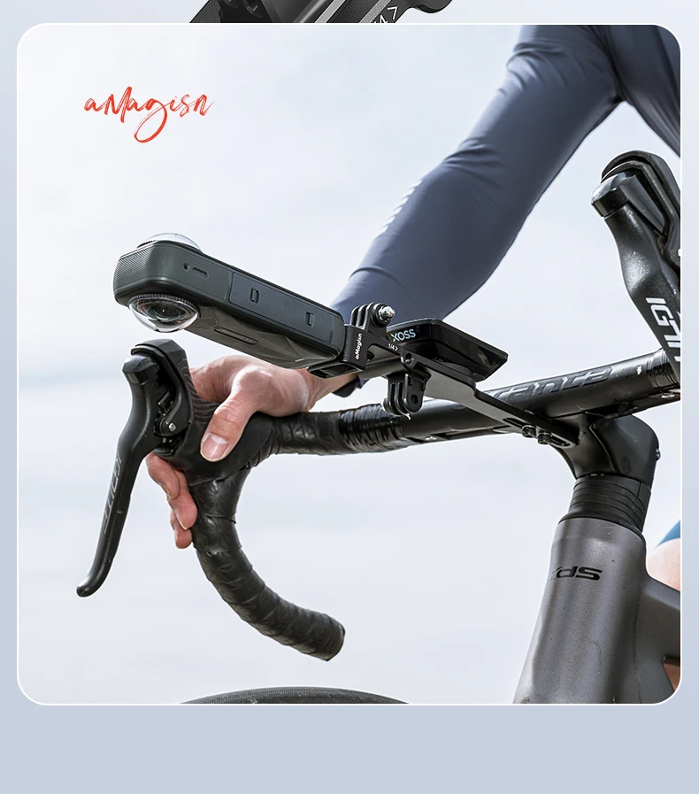 Fahrradcomputerhalterung Universelle Leichtgewichtige Integrierte Fahrrad-Verlängerungshalterung für Insta360 X6 DJI GoPro Kamera Fahrradzubehör – Detail 4