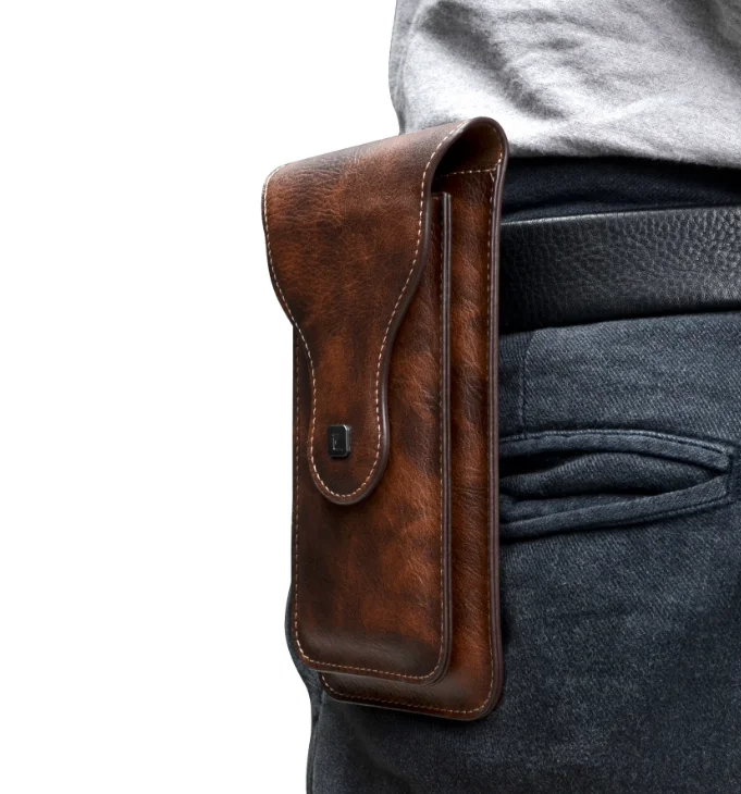 Mobile Phone Pouch Bag Case Universal PU Double-layer Protective Waist bag Belt Clip Sleeve Multi Purpose Protective Phone Cover
