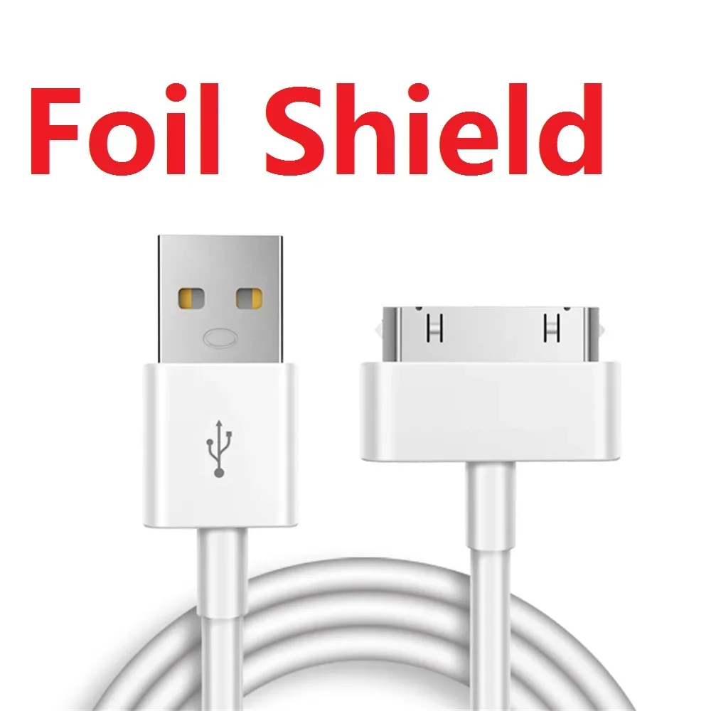 كابل شاحن Usb للآيفون 4 ، 4s ، 3g ، 3g ، 3gs ، ipad 1 ، 2 ، 3 ، ipod ، ملحقات المحول ، شحن نانو باللمس ، تنزيل البيانات ، 30 دبوس