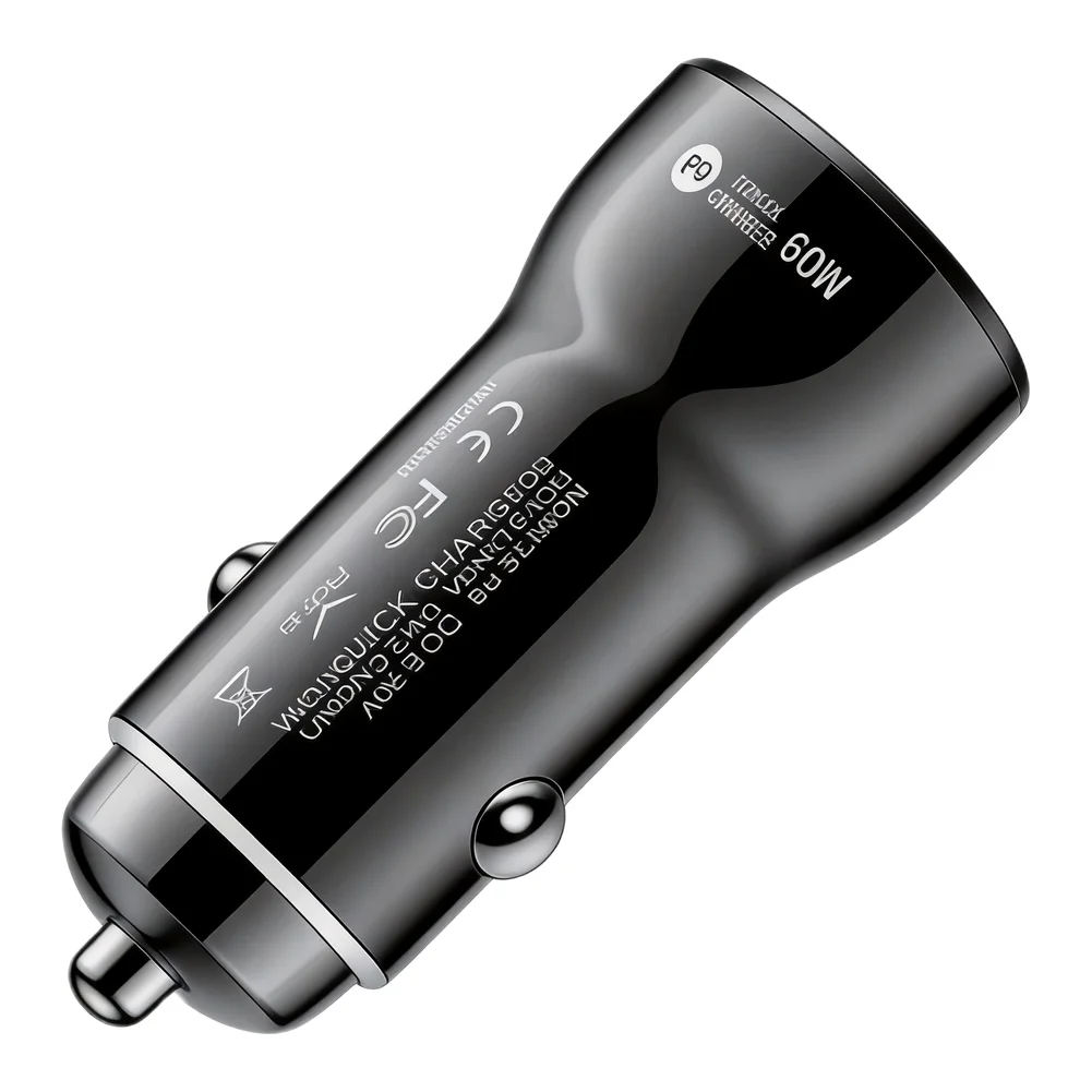 30W Per Port Dual USB-C PD For Car Charging For Travel Charging PD Fast Charging Compact 5.6*2.6*2.6cm Over-current Protection