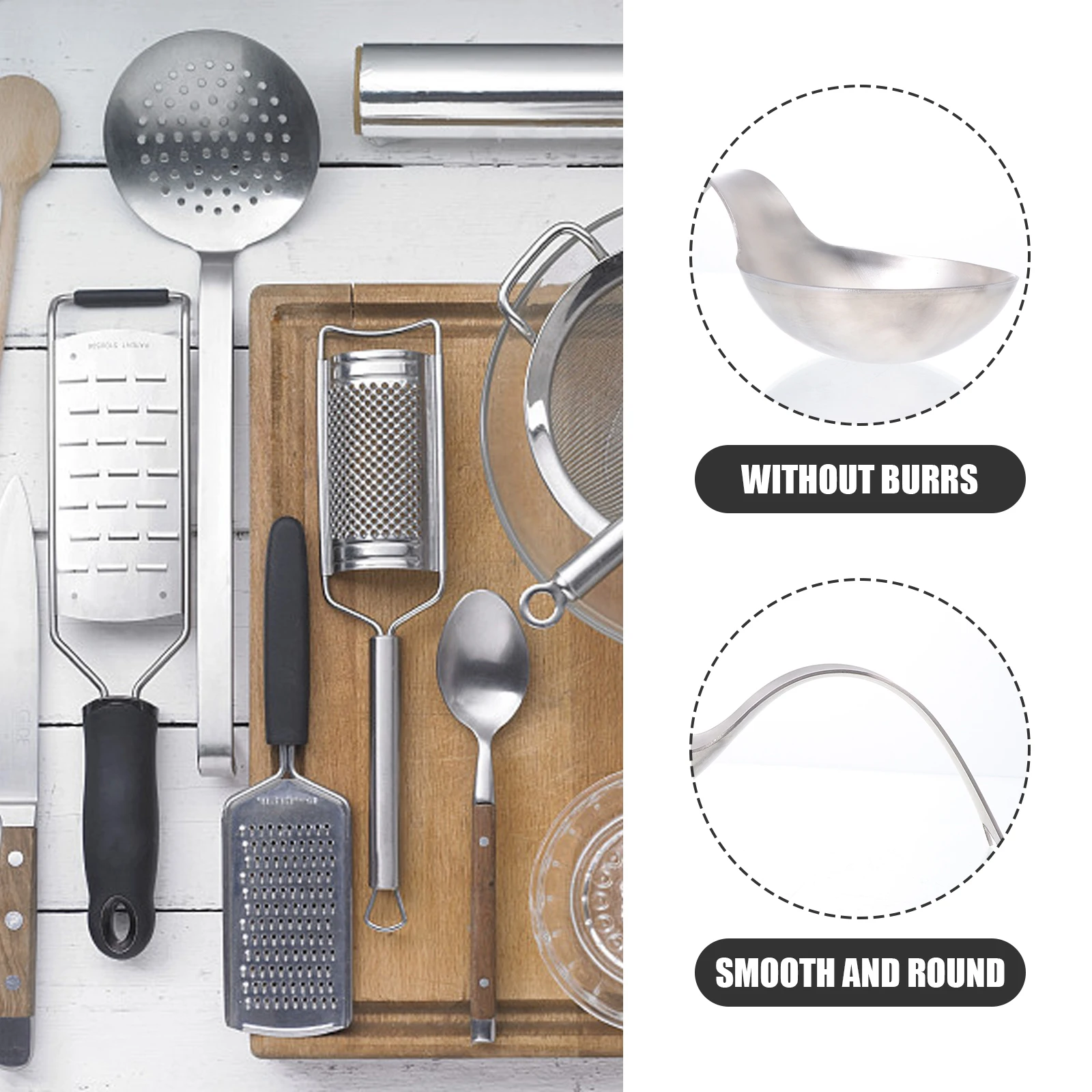 

Stainless Steel Fish Shape Spoon Rest Holder Kitchen Utensil Rack Heat Resistance Ladle Stand Silver Easy Clean Reusable