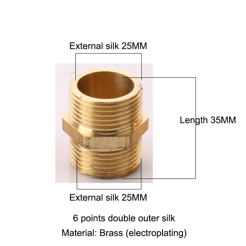 Conector de rosca macho de cobre, adaptador acoplador de manguera, tubo de extensión de manguera de ducha, extensor de manguera Universal, accesorios de baño