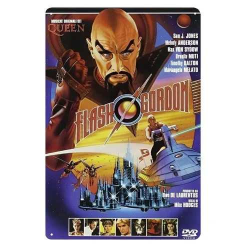 Flash Gordon Film Metallposter Blechschild - Plakette