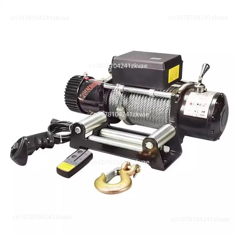 

3000 lbs Electric winch 12V car crane electric hoist 24V hoist car off-road vehicle escape and save itself