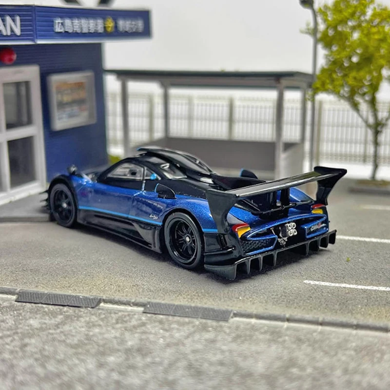 Tarmac Works 1:64 R Zonda سبيكة محاكاة نموذج سيارة مجموعة ثابتة مزينة هدايا العيد اللعب