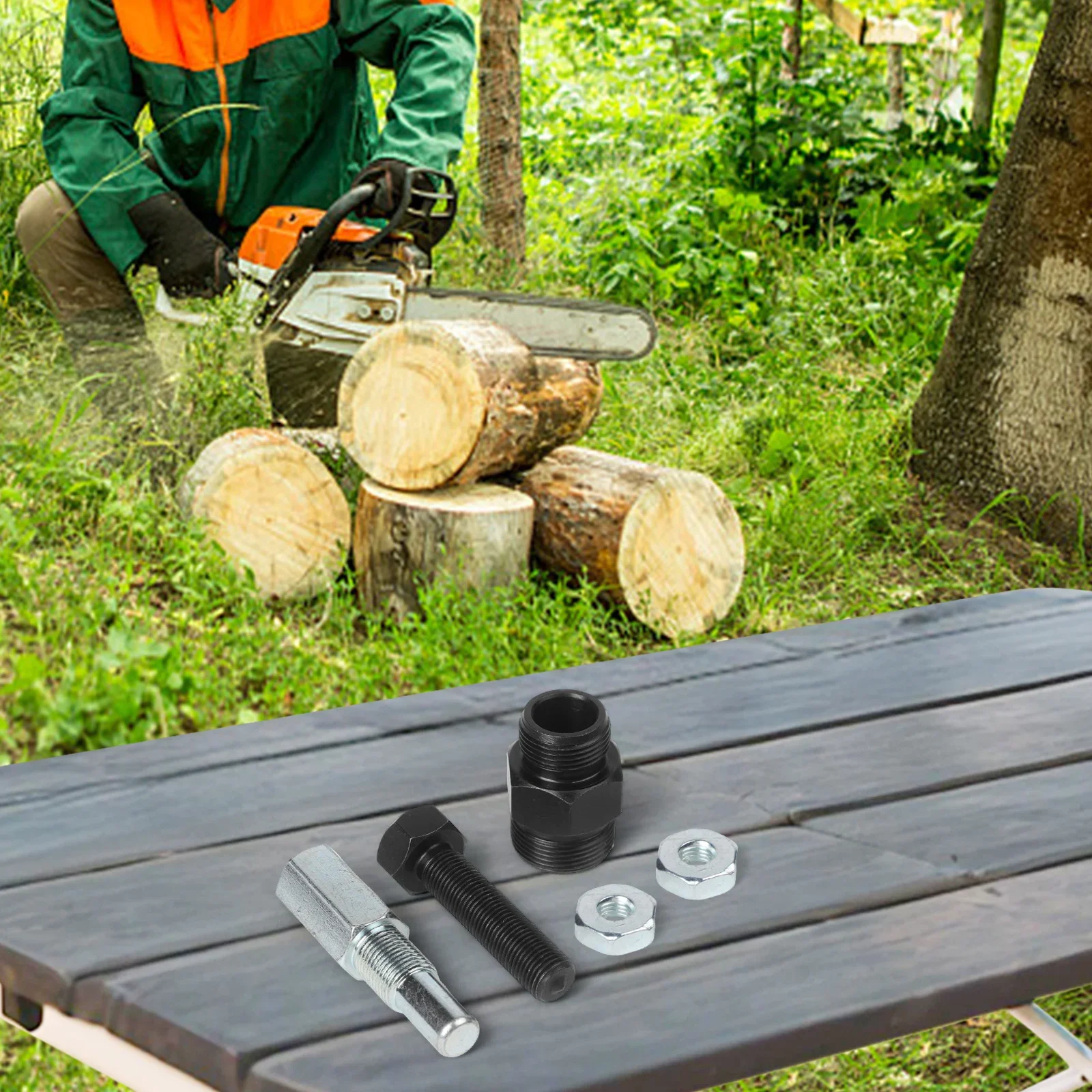 체인톱 유지보수 도구 체인톱 도구 키트 5종 도구 세트 이중 나사 크기 22mm 26mm 사용이 간편한 디자인