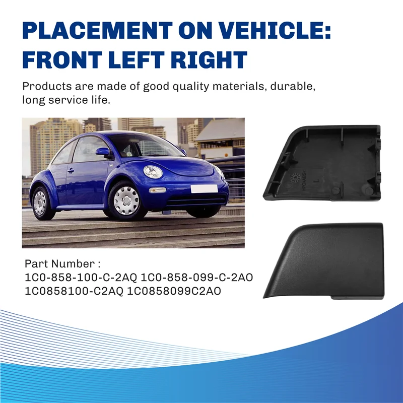 1Pair Of Premium Dashboard Switch Housings For VW Beetle 2006-2010; Reference 1C0-858-100-C-2AQ, 1C0-858-099-C-2AO
