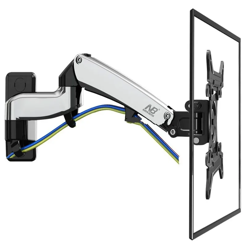 F500 Gas Spring LED TV Wall Mount for 50-60 Inch Max 14-23kgs VESA 400x400mm TV Holder Mounting Bracket