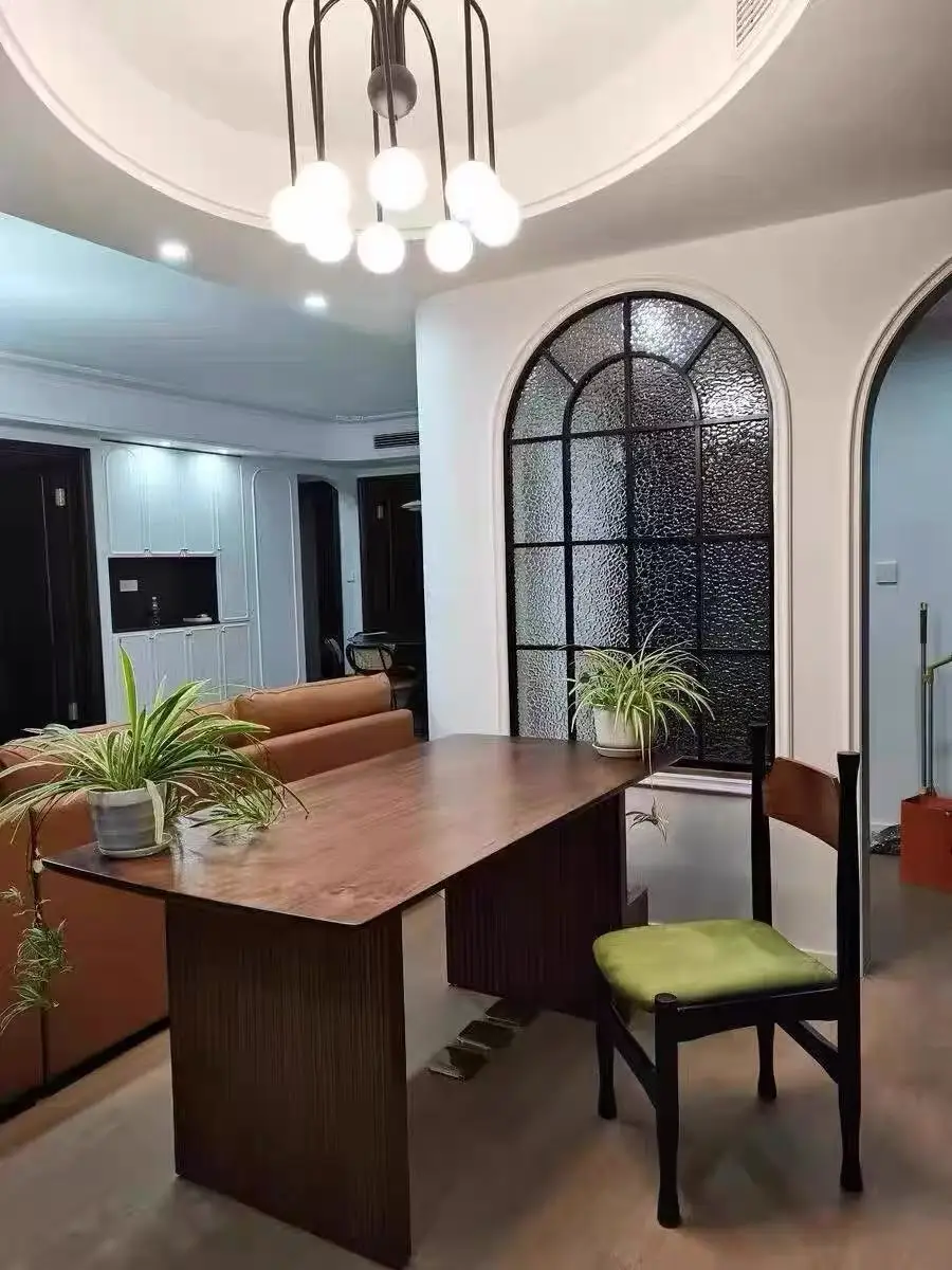 

Скандинавский минималистичный обеденный стол из цельного дерева, бытовой обеденный стол, длинный стол из бревна, офисные встречи, переговоры