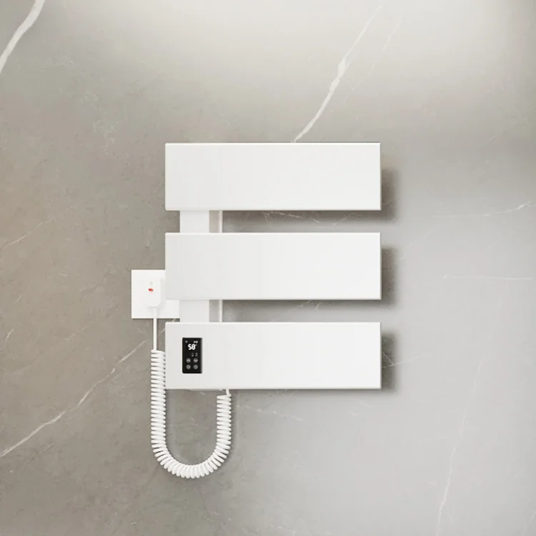 Toallero eléctrico grande con calefacción, calentador de toallas con temporizador y interruptor, de lujo, barato, venta al por mayor