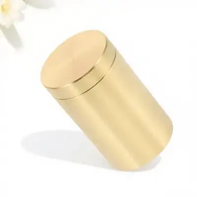 

1Pcs Brass Tea Canister Sealed Food Storage Jar Cereals Container Home Organizer Storage Jar Food Container