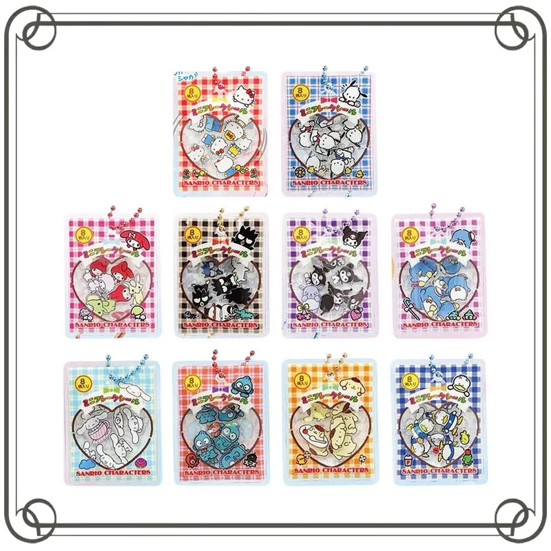 

Hello Kitty Pochacco Gashapon Shake Shards Sticker Pendant Bag Pendant Model Toys