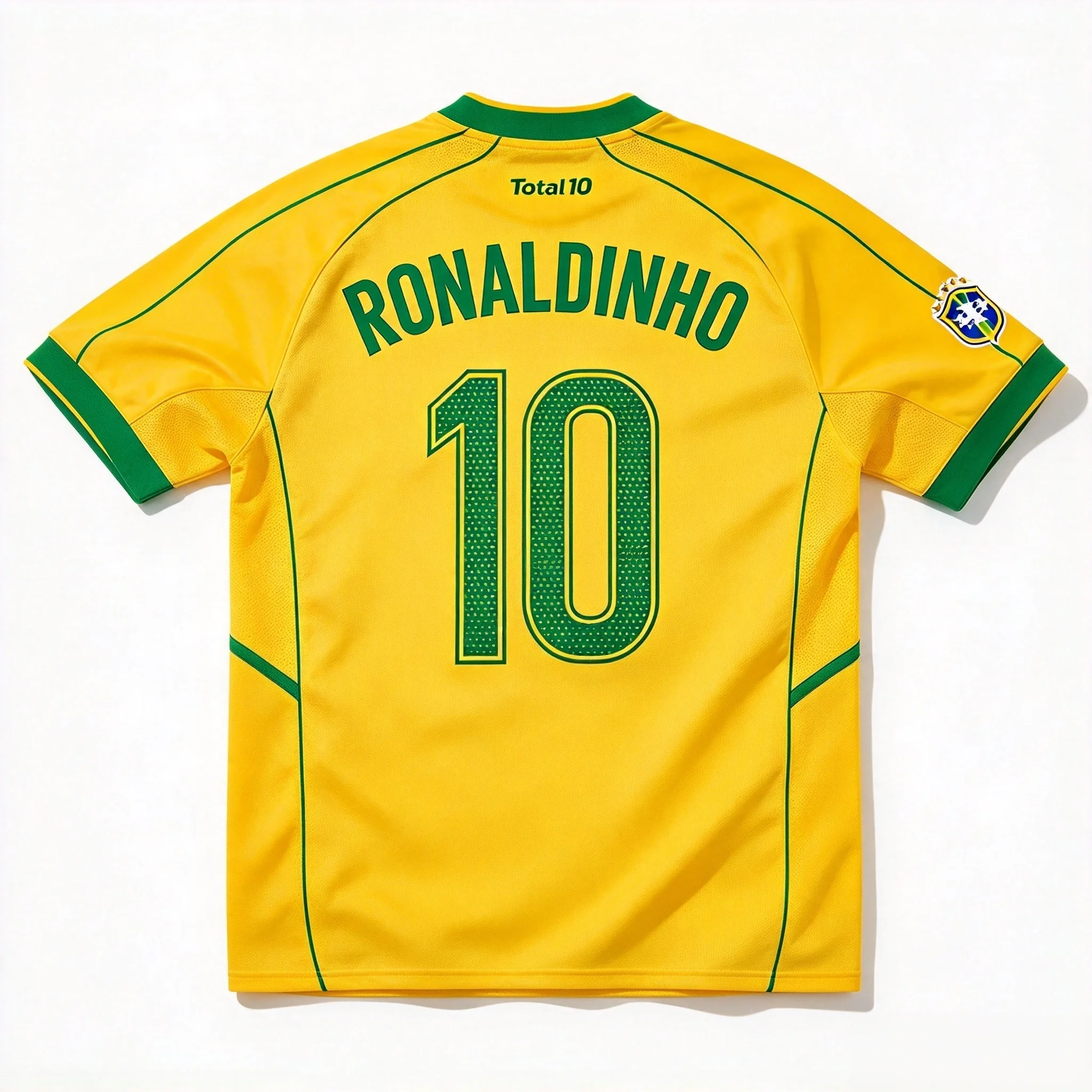 Ronaldinho Retro legend football men's and women quick drying breathable comfortable Suitable for fans commemorative top T-shirt