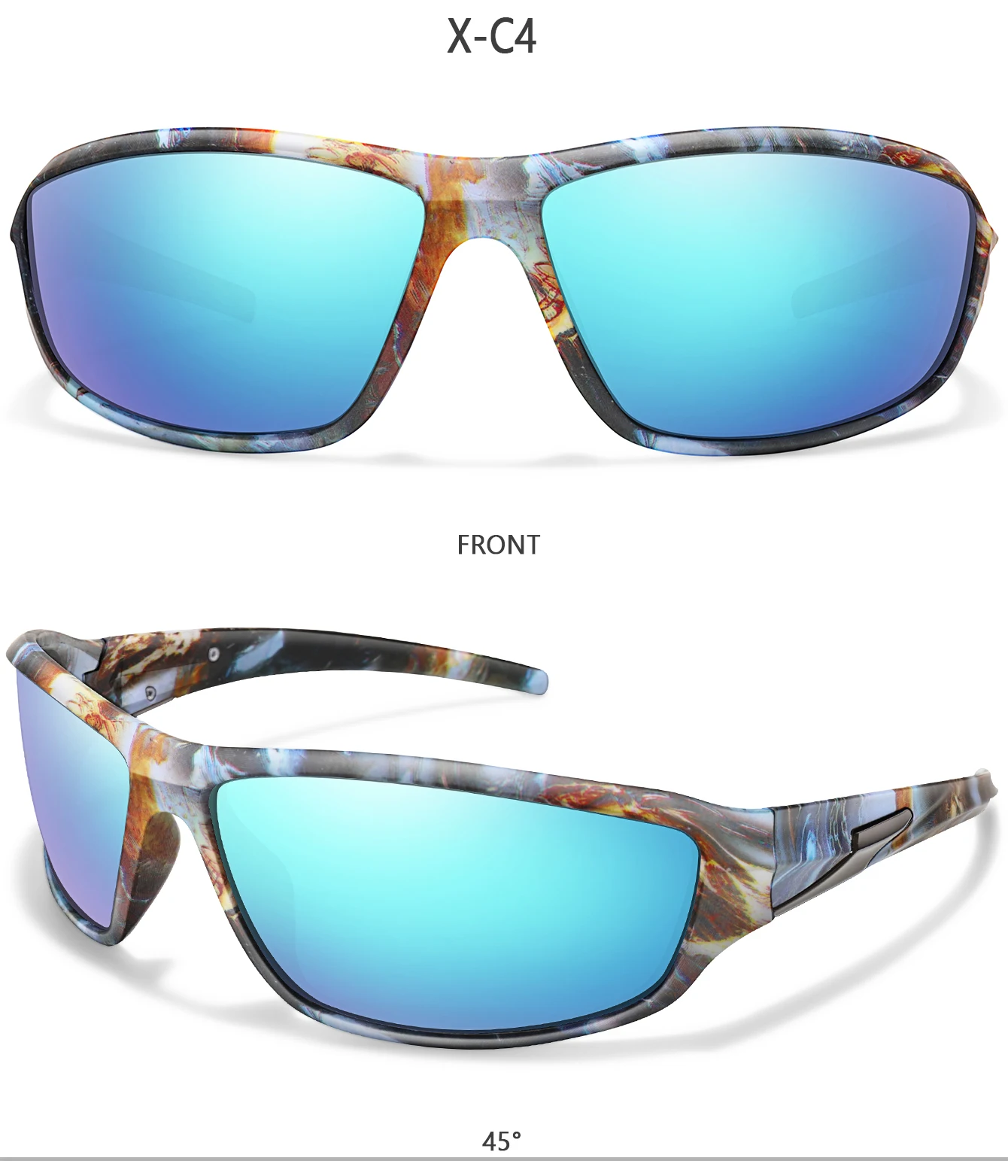 Klassische polarisierte Fahrrad-Sonnenbrille für Damen und Herren. Einfache modische Sonnenbrille für Outdoor-Sport, Laufen, Wandern, Baseball – Detail 10