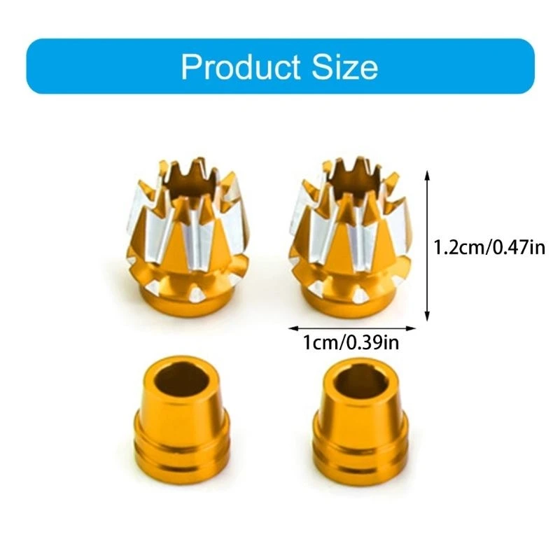 Y2GD Flight Controller Ends, 3D Grip Colorful Metal Joysticks Top for UAV Controllers