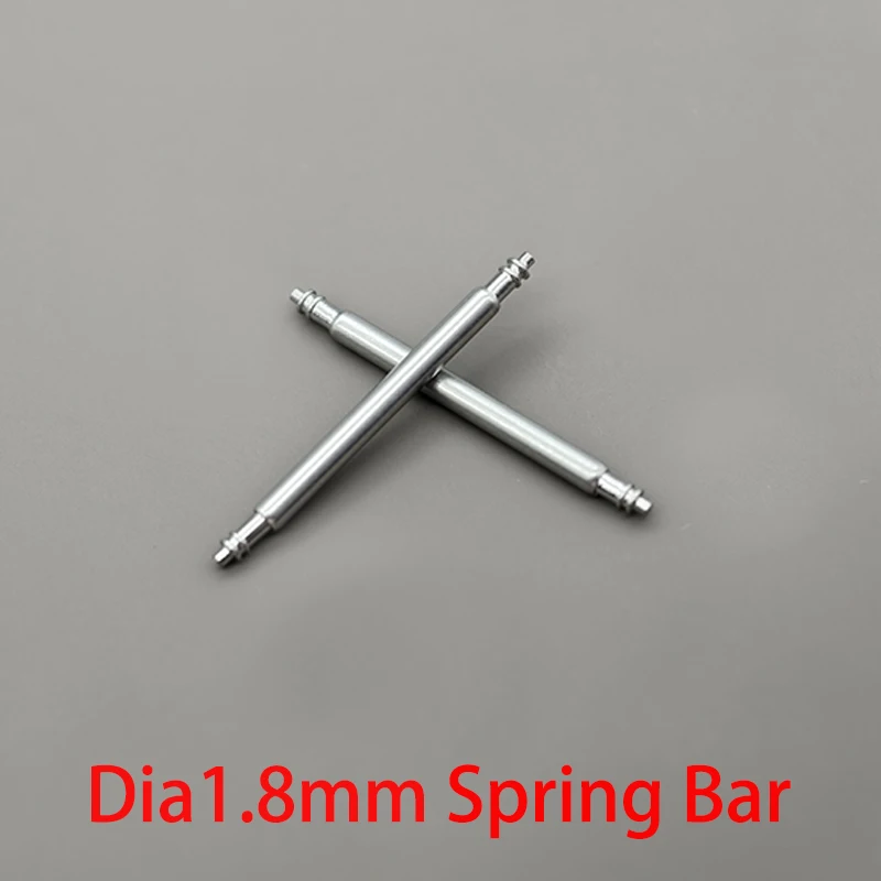 10 шт., пружинный стержень диаметром 1,5 мм, 1,8 мм, штифты для ремешка для часов, подходят для ширины 10–30 мм, браслет для ремешка для часов, булавки из нержавеющей стали 316L