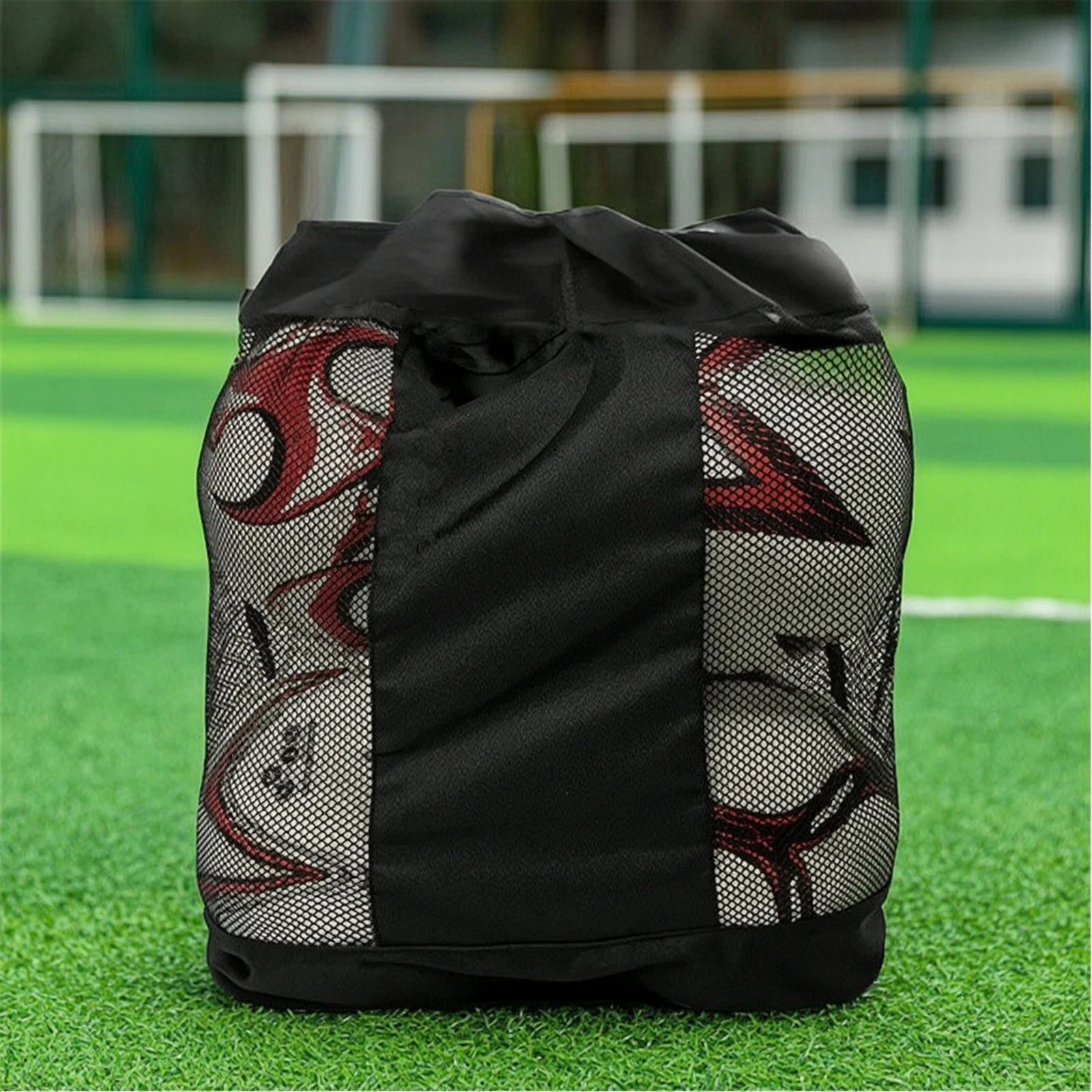 Sports Ball Bag with Shoulder Strap Long-Lasting Sports Ball Bag with Drawstring Closure Heavy Duty Rugged for Coaches