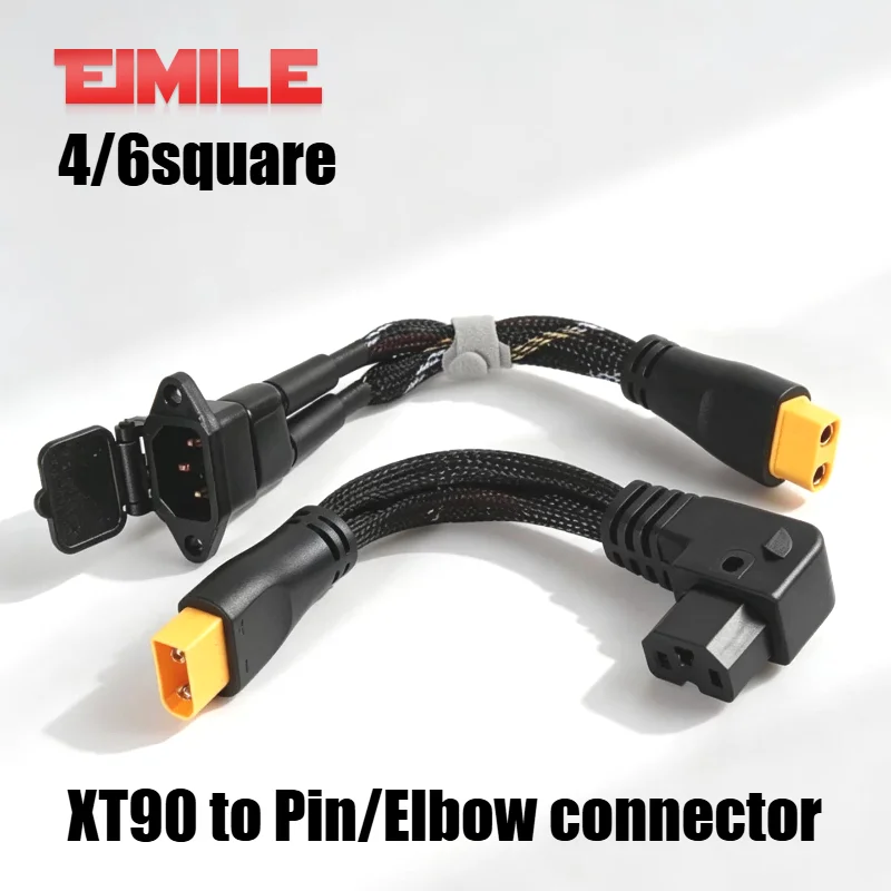 XT90 to 2+6 Discharge Cable 4 Square XT 60 Male Female Plug to 2+6 Plug Power Conversion Line 8Pin to XT90 Battery Power Wire