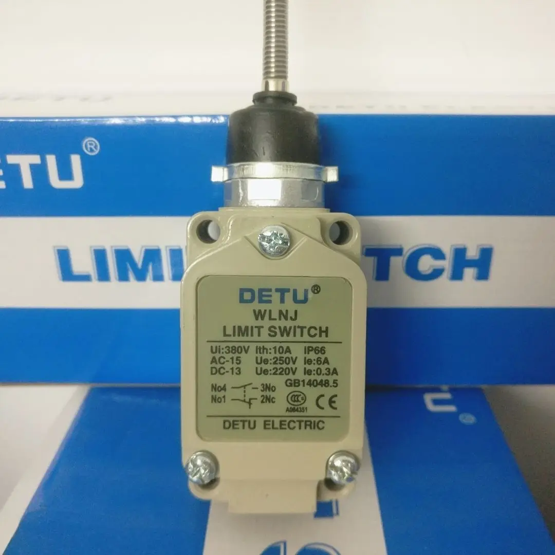 

Detu DETU double circuit waterproof limit travel switch WLNJ long spring swing arm type