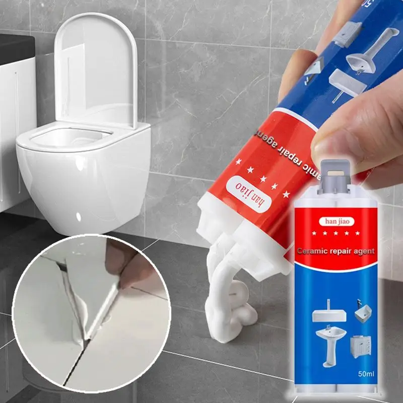 Tile And Ceramic Glaze Repair Paste Fix Tub Chips And Sink Cracks With Super Adhesion For Porcelain Ceramic Enamel J6g2