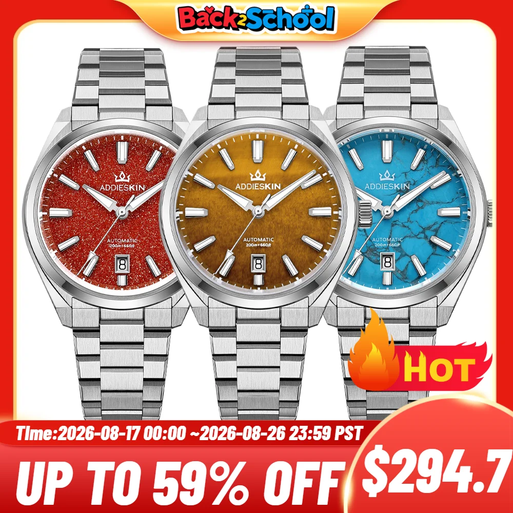 Luxury Watch Second Hand - AddiesKIN K010 Turquoise Dial Automatic Mechanical