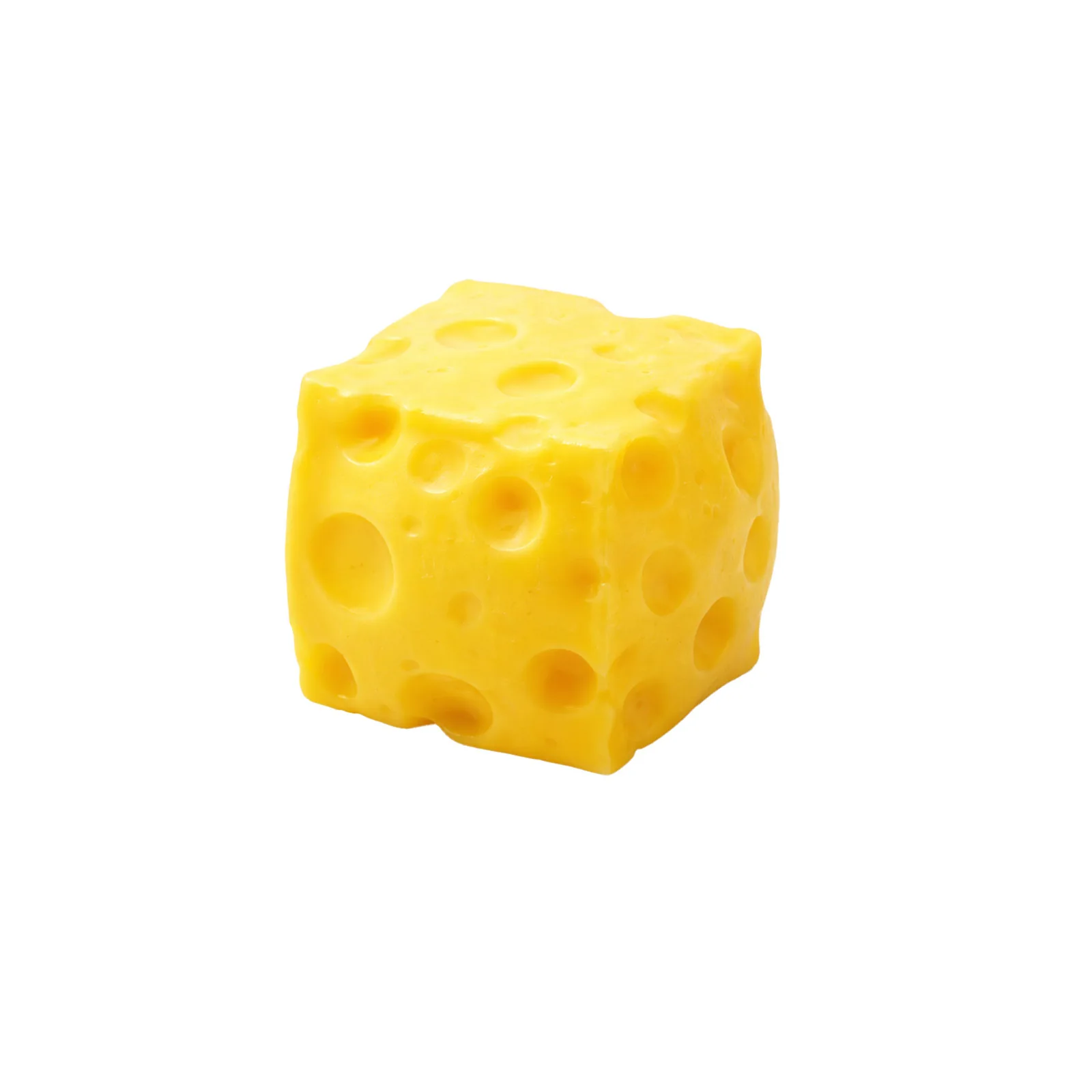 Würfel-Käse-Quetschspielzeug, Simulierter Käse-Fidget-Toy, Langsam Rückfedernder Formbarer Stressabbau-Ball für Erwachsene, Squishy-Spielzeug